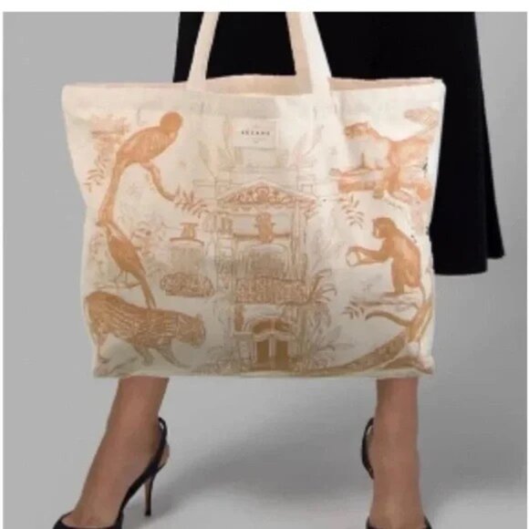 SÉZANE "PARAISO" JUNGLE PRINT TOTE BAG - Picture 7 of 12